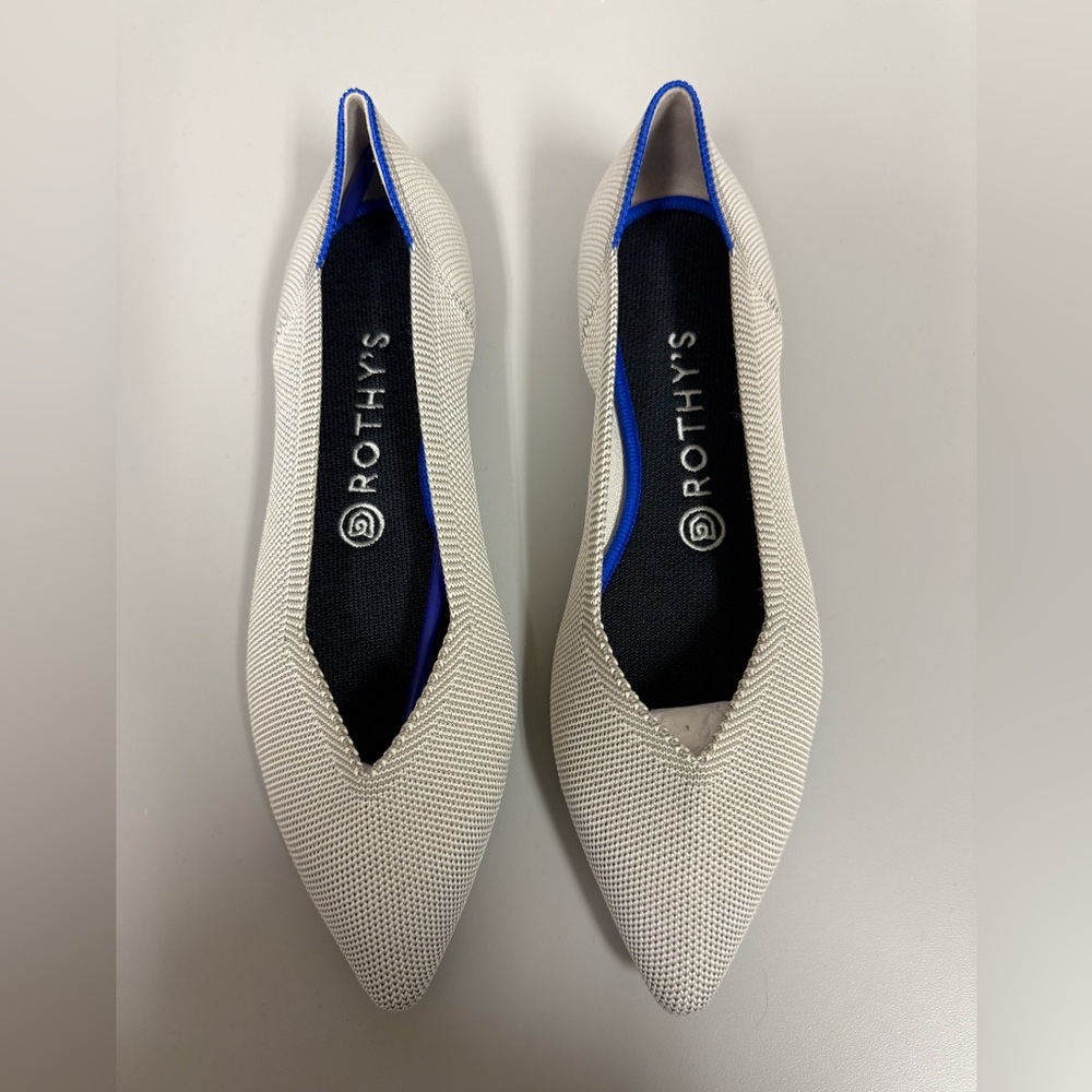 Rothy's The Point Flats SO Comfortable!! ❤️ Gray Sz 9.5